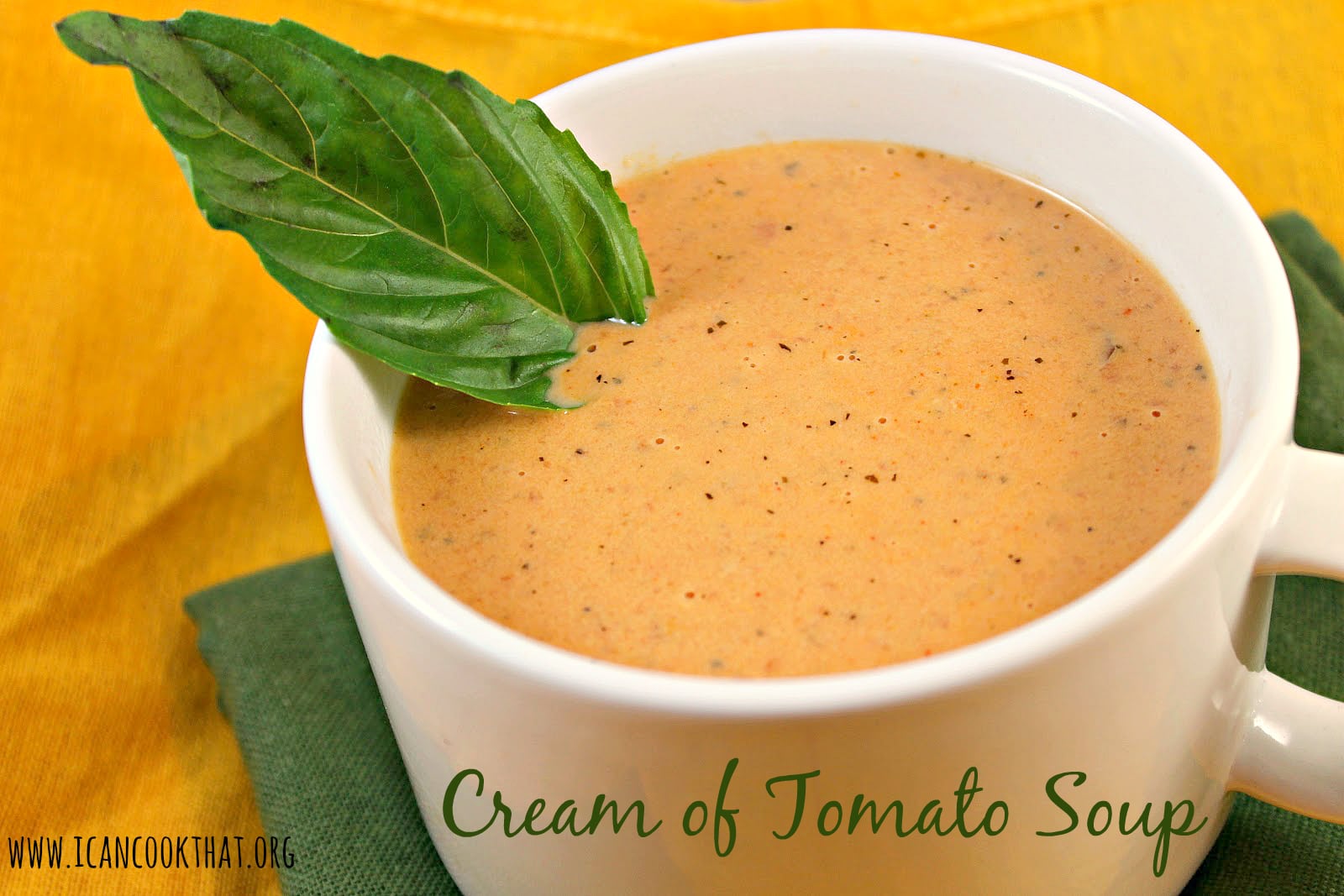 Cream of Tomato Soup Recipe I Can Cook That I Can Cook That