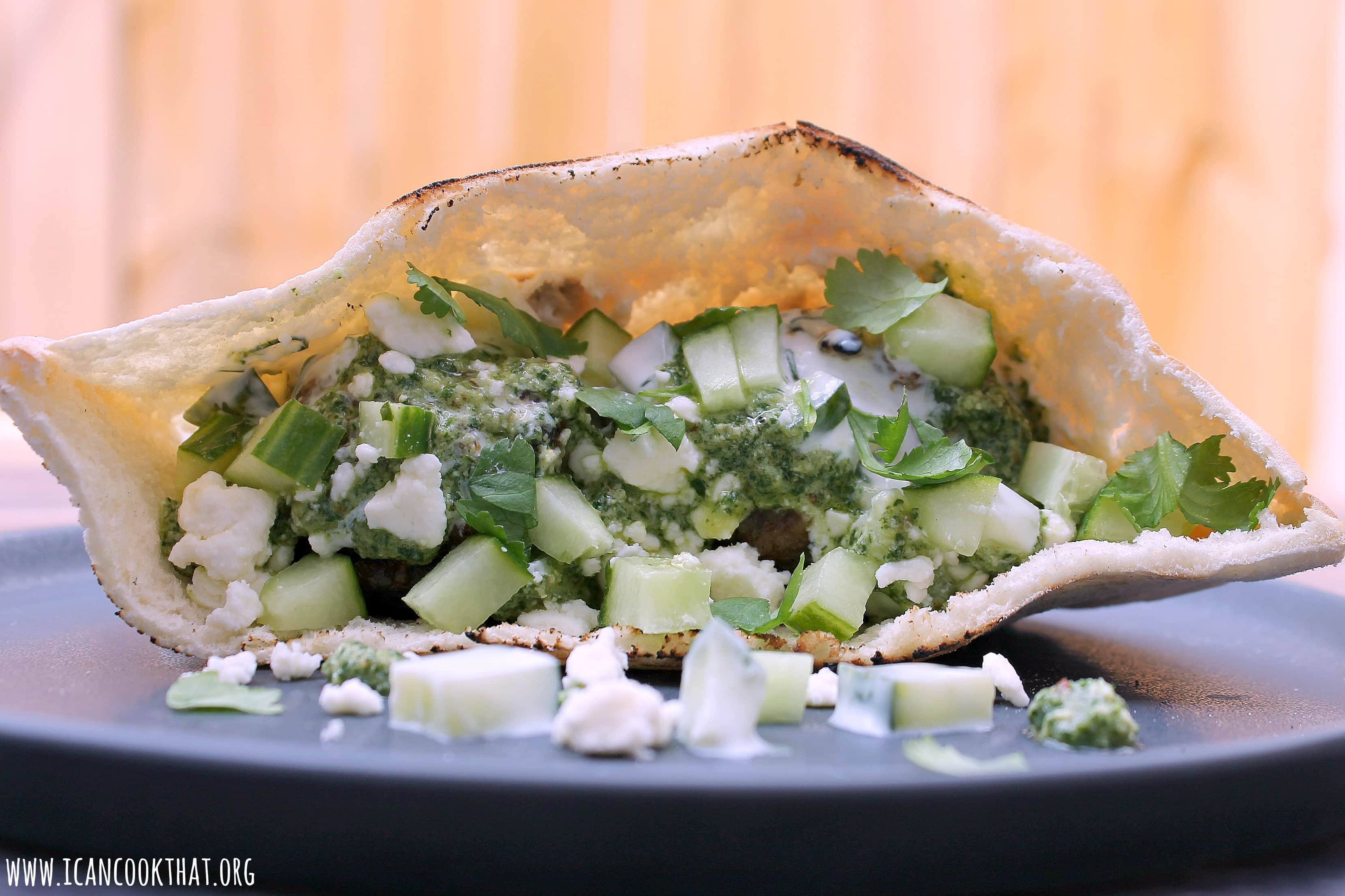 Grilled Lamb Pita Pockets Recipe I Can Cook That