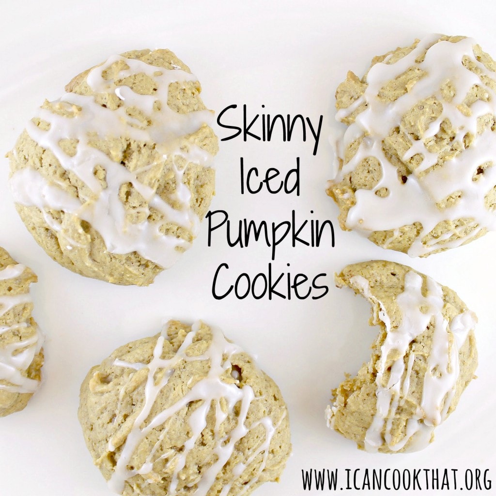 Skinny Iced Pumpkin Cookies