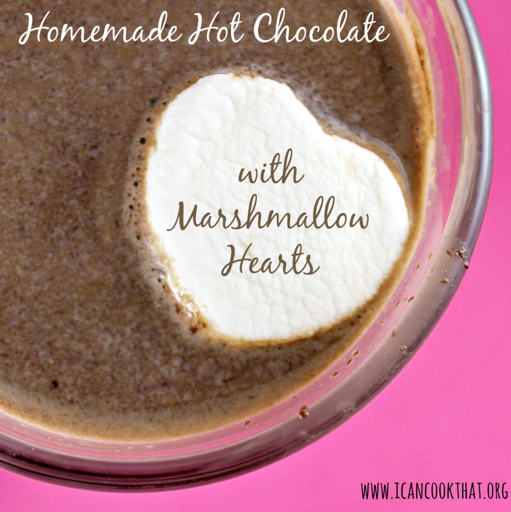 Homemade Hot Chocolate with Marshmallow Hearts
