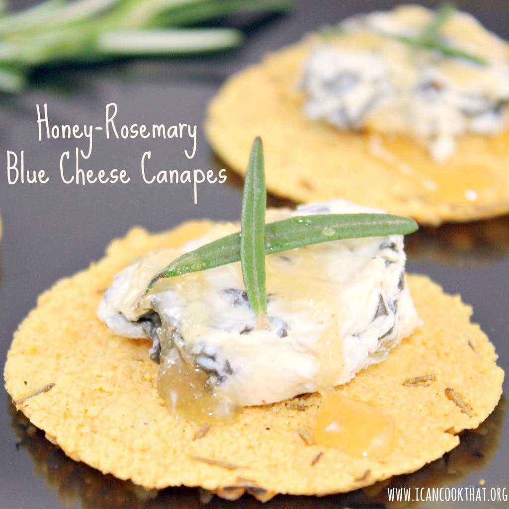 Honey-Rosemary Blue Cheese Canapes