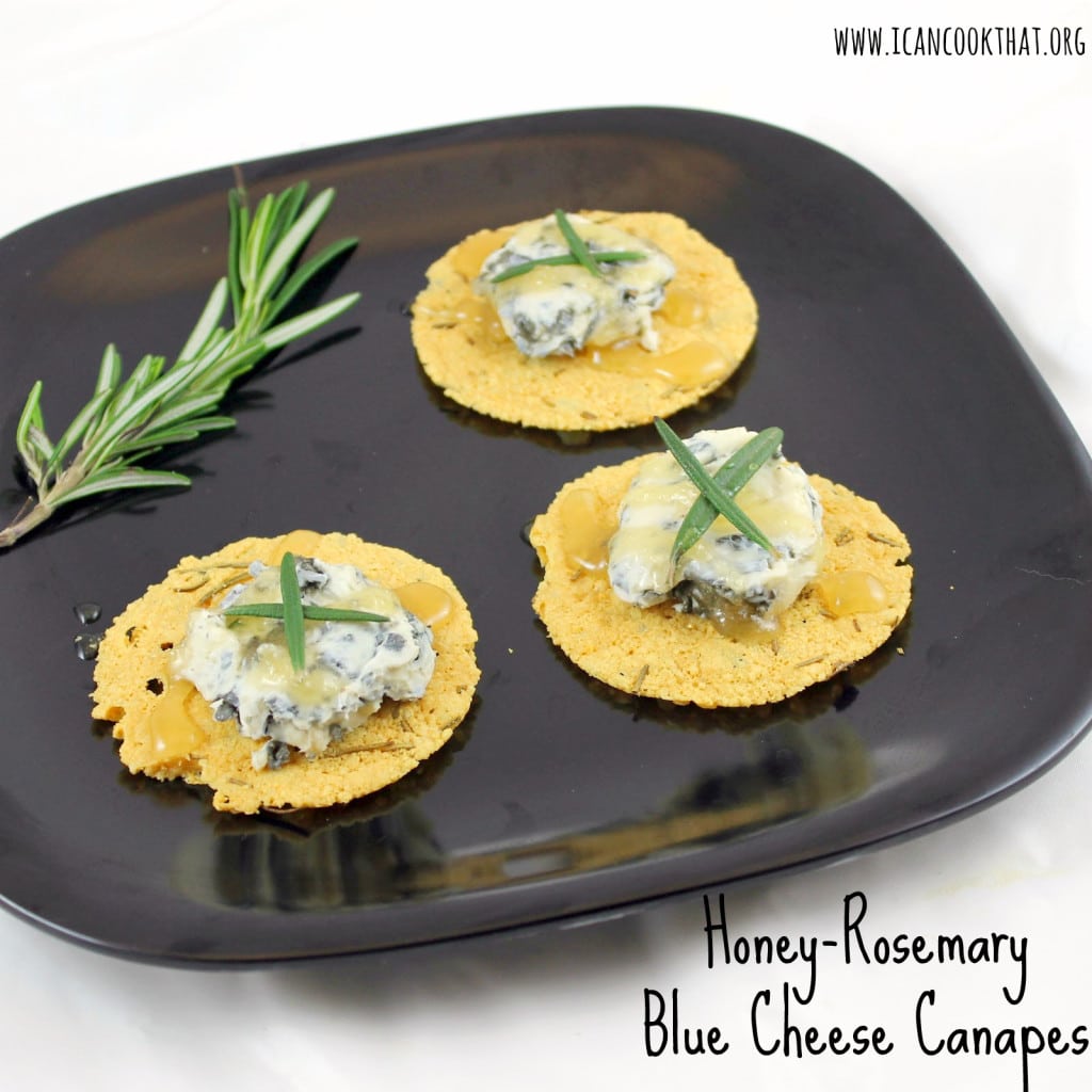 Honey-Rosemary Blue Cheese Canapes