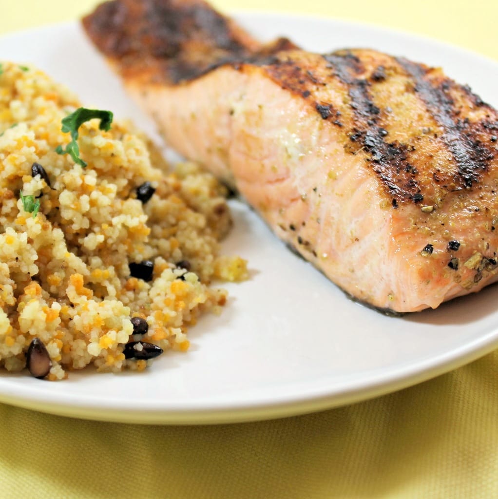 Grilled Salmon and Brown Butter Couscous | I Can Cook That
