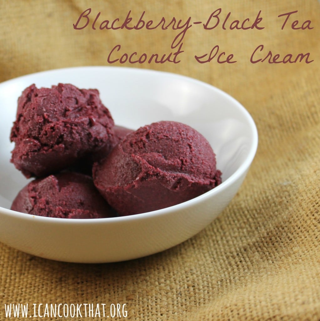 Blackberry Black Tea Coconut Ice Cream