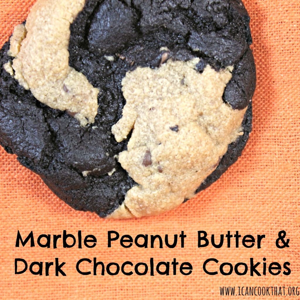 Marble Peanut Butter & Dark Chocolate Cookies