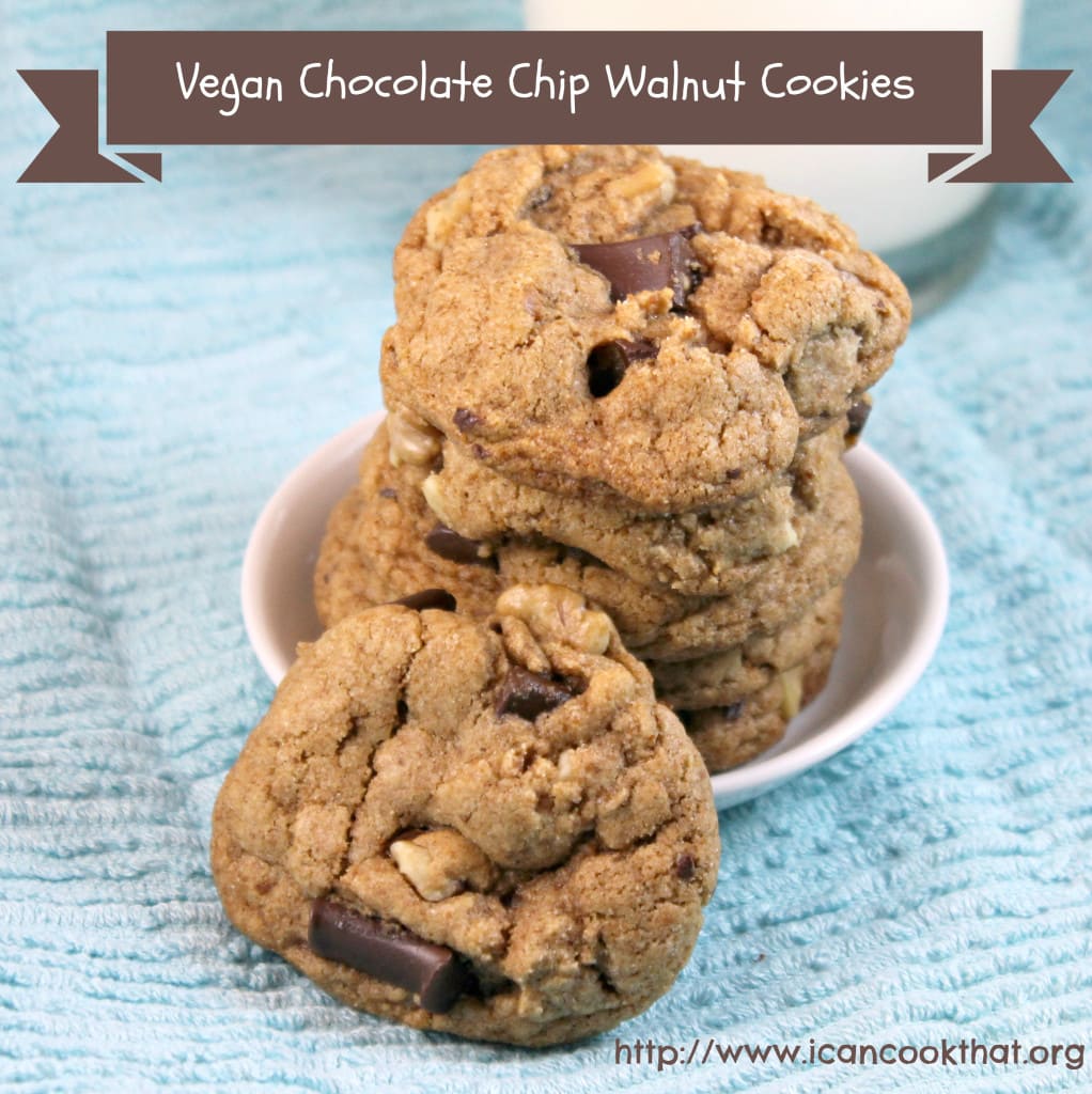 Vegan Chocolate Chip Walnut Cookies