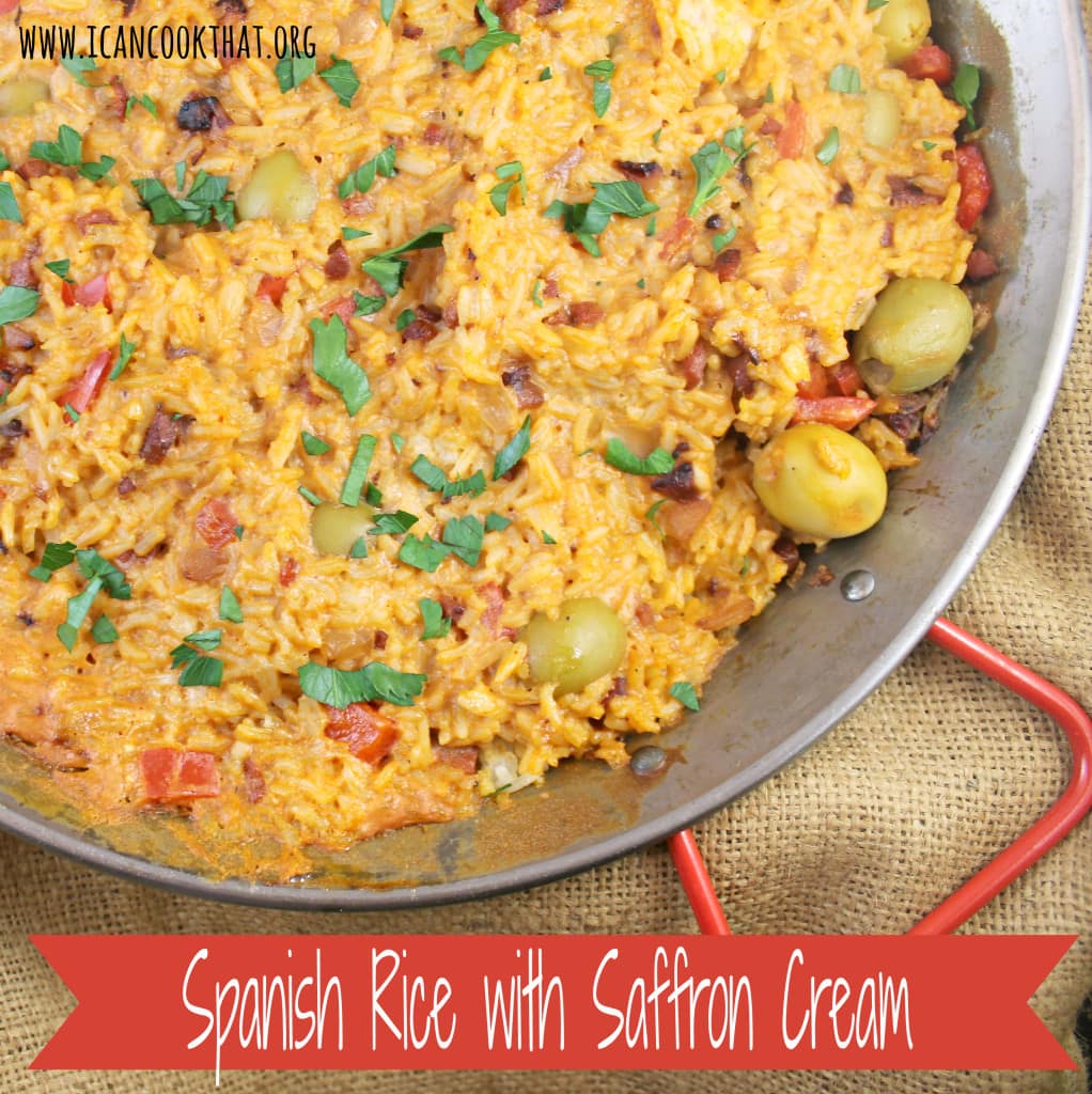 Spanish Rice with Saffron Cream
