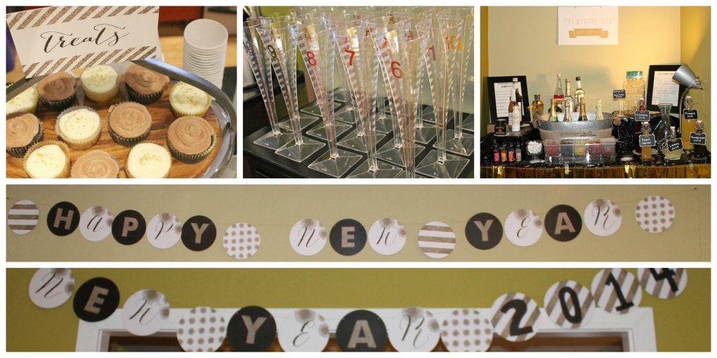 New Years Eve Champagne and Dessert Bars