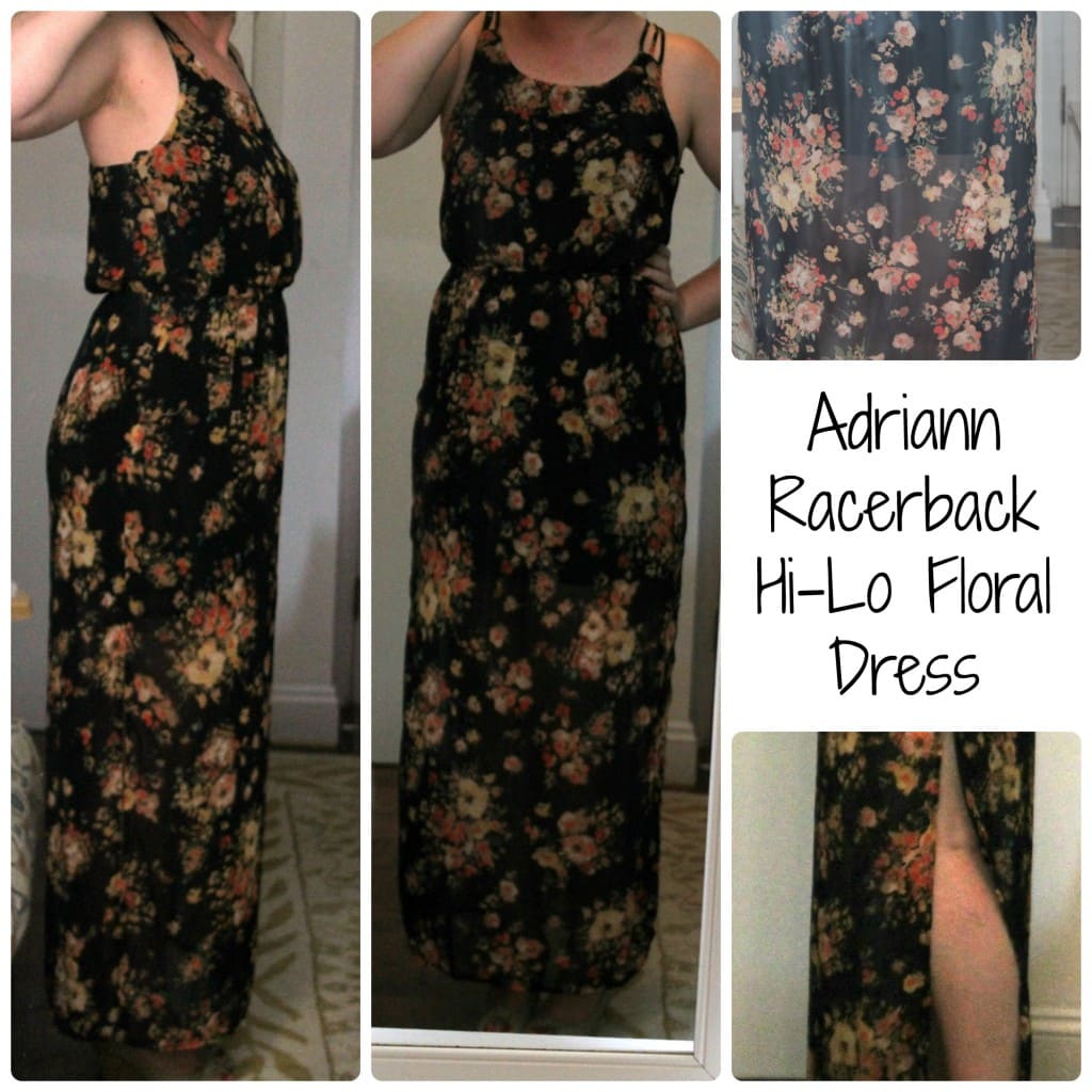 Adriann Racerback Hi-Lo Floral Dress