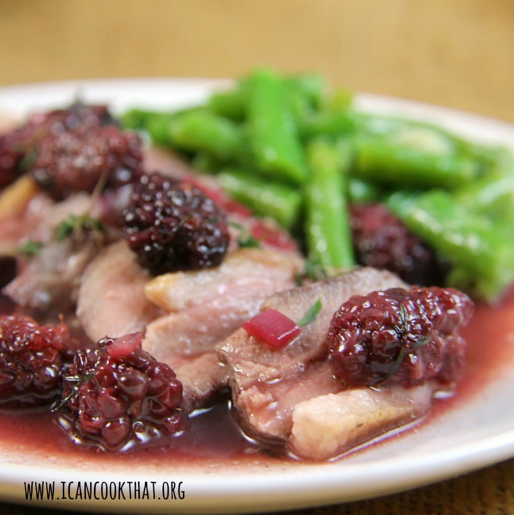 Duck Breasts with Blackberry-Port Sauce
