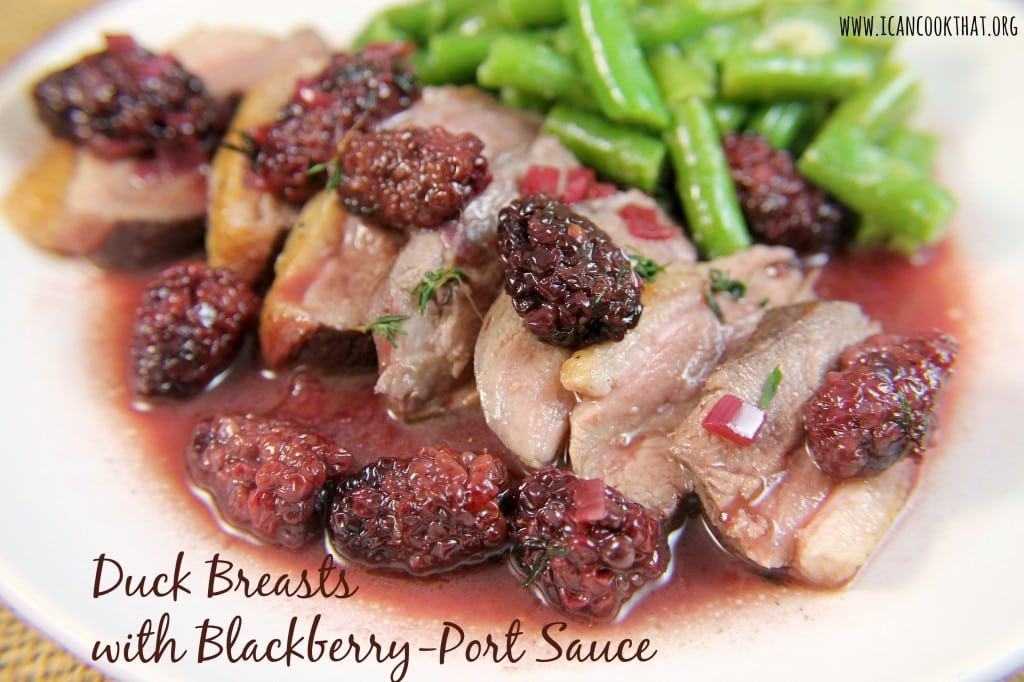 Duck Breasts with Blackberry-Port Sauce