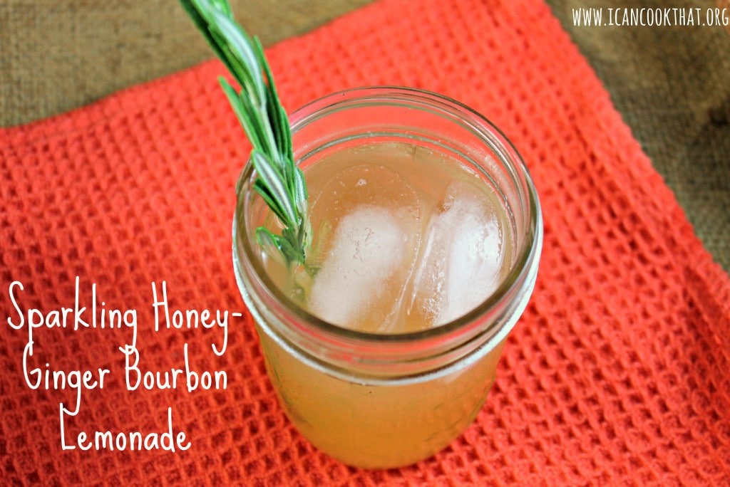 Sparkling Honey-Ginger Bourbon Lemonade