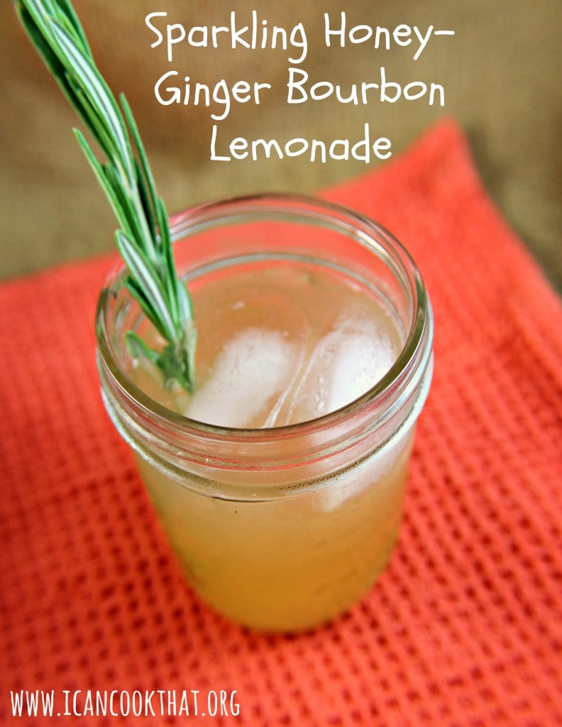 Sparkling Honey-Ginger Bourbon Lemonade