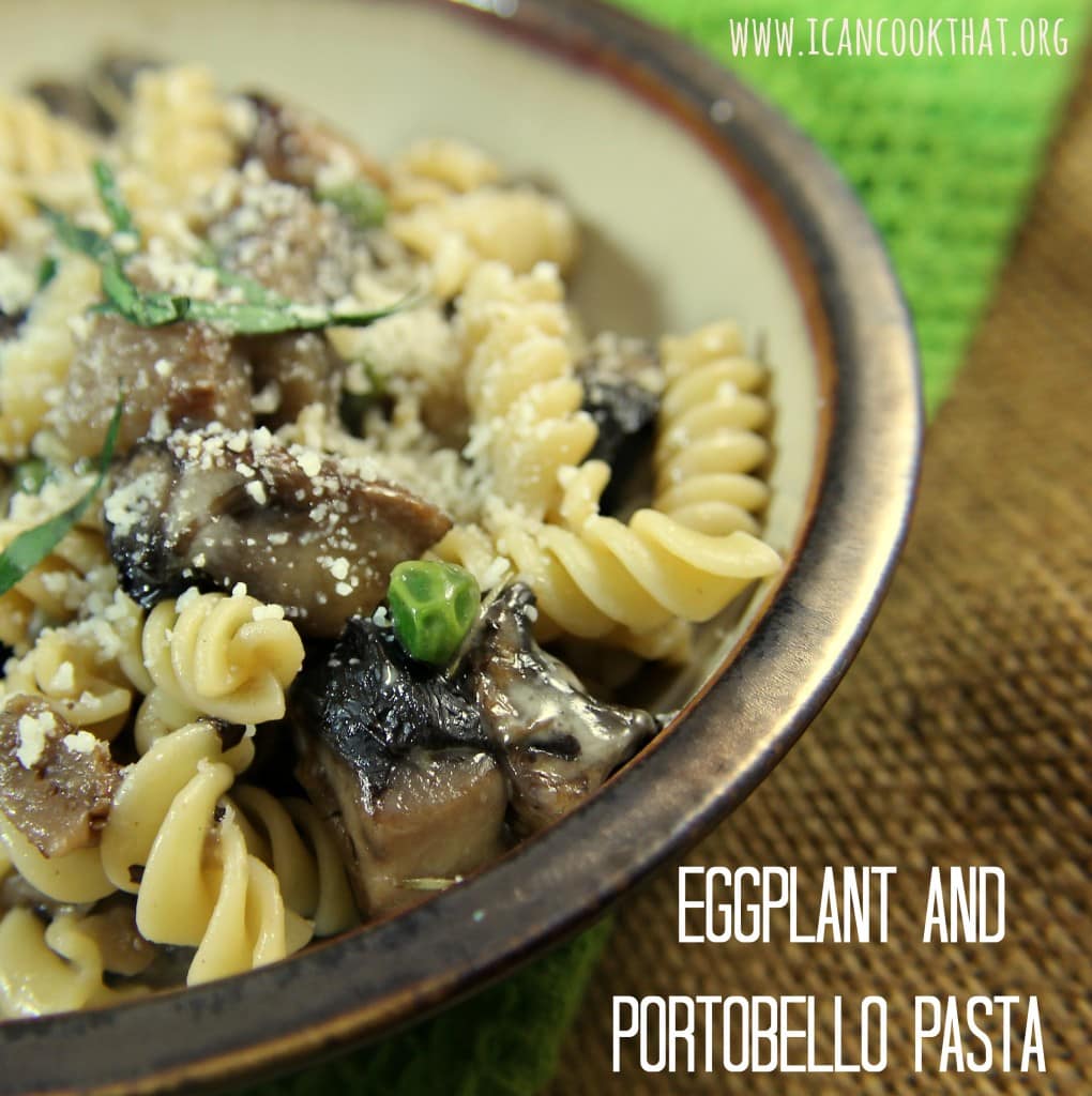 Eggplant and Portobello Pasta #BeerLoversHH