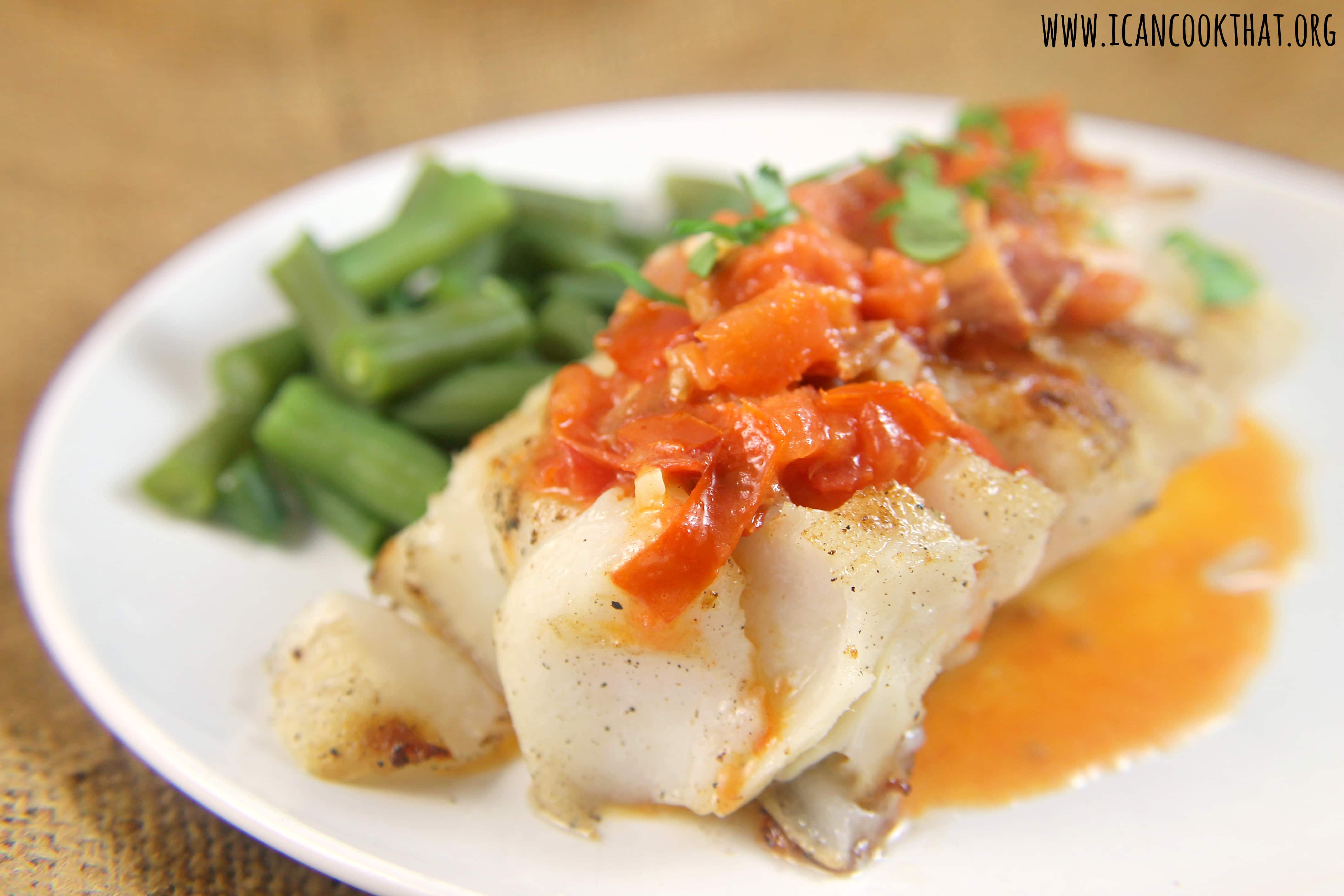 Fish with Bacon-Tomato Butter