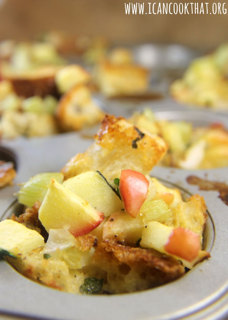 Apple-Sage Stuffing Cups
