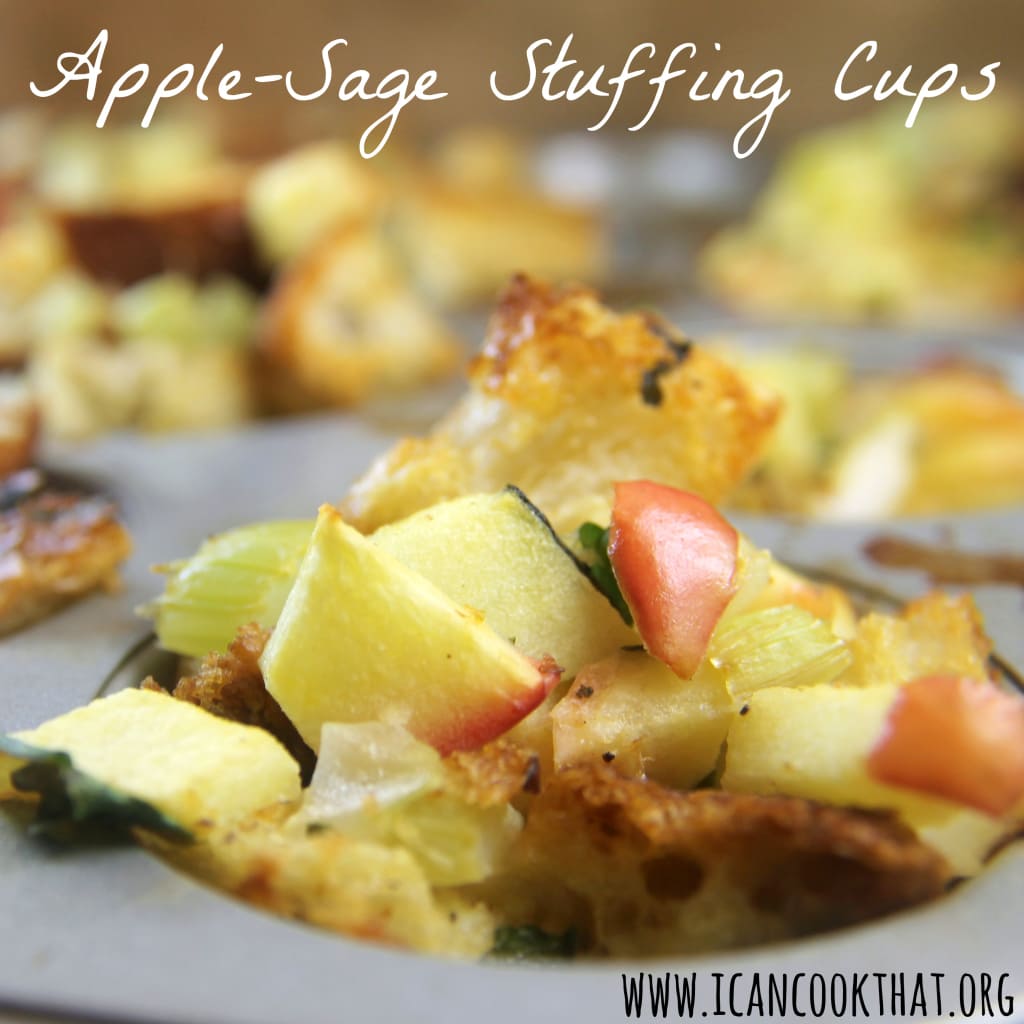 Apple-Sage Stuffing Cups
