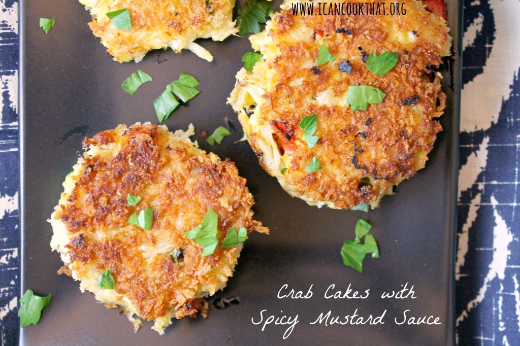 Crab Cakes with Spicy Mustard Sauce