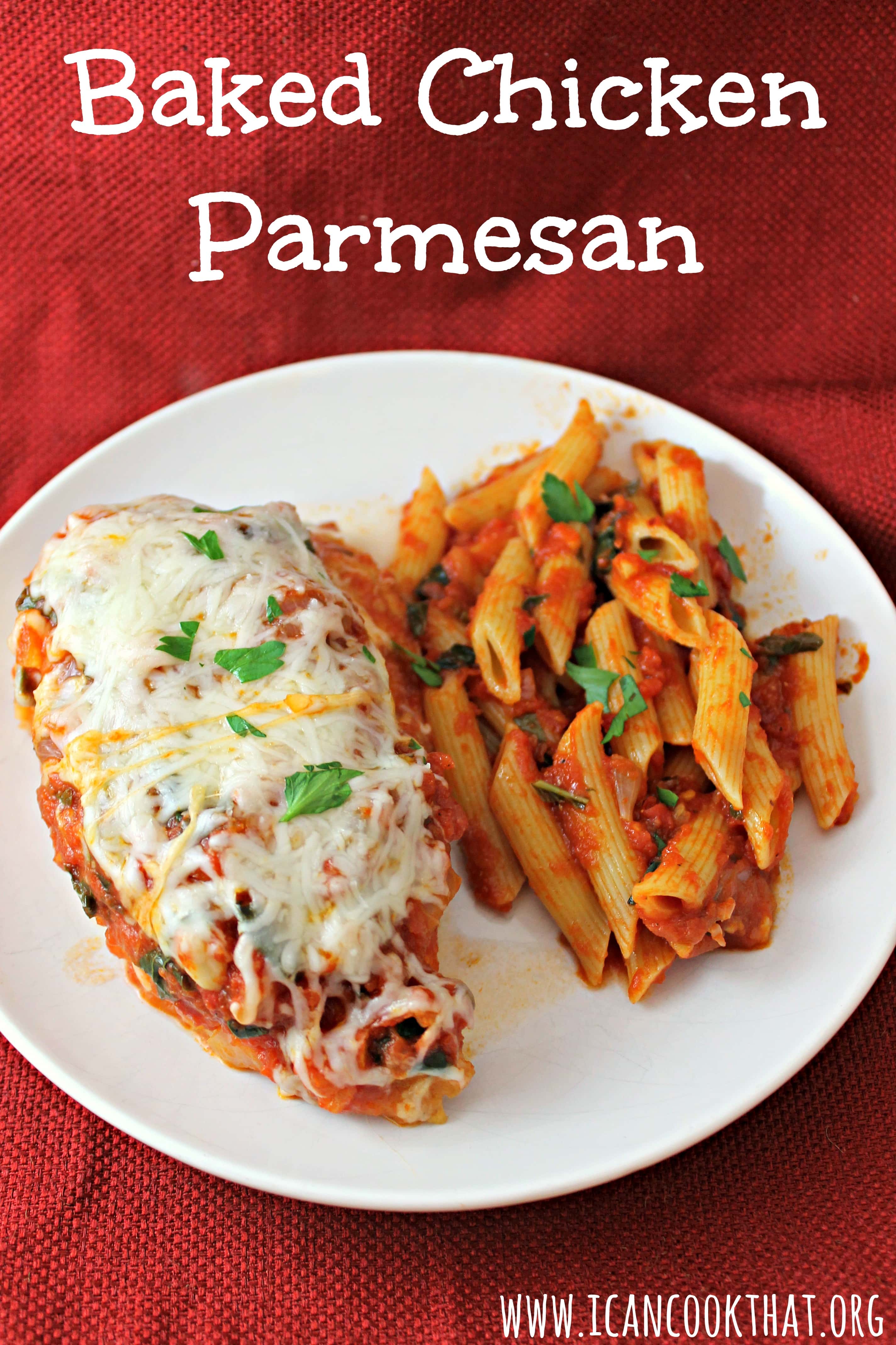 Baked Chicken Parmesan Recipe I Can Cook That