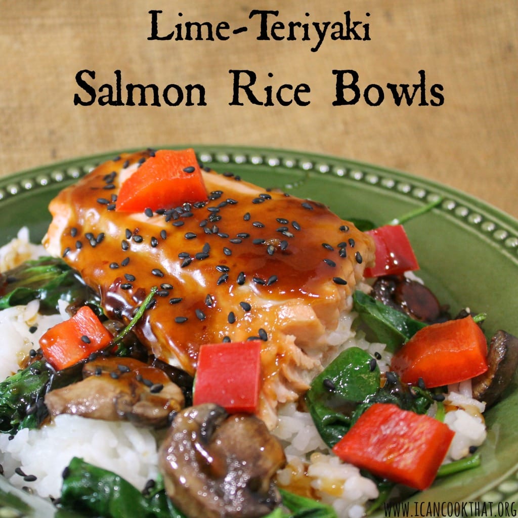 Lime-Teriyaki Salmon Rice Bowls