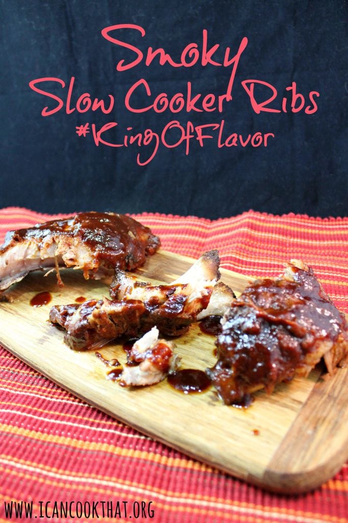 Smoky Slow Cooker Ribs #KingOfFlavor
