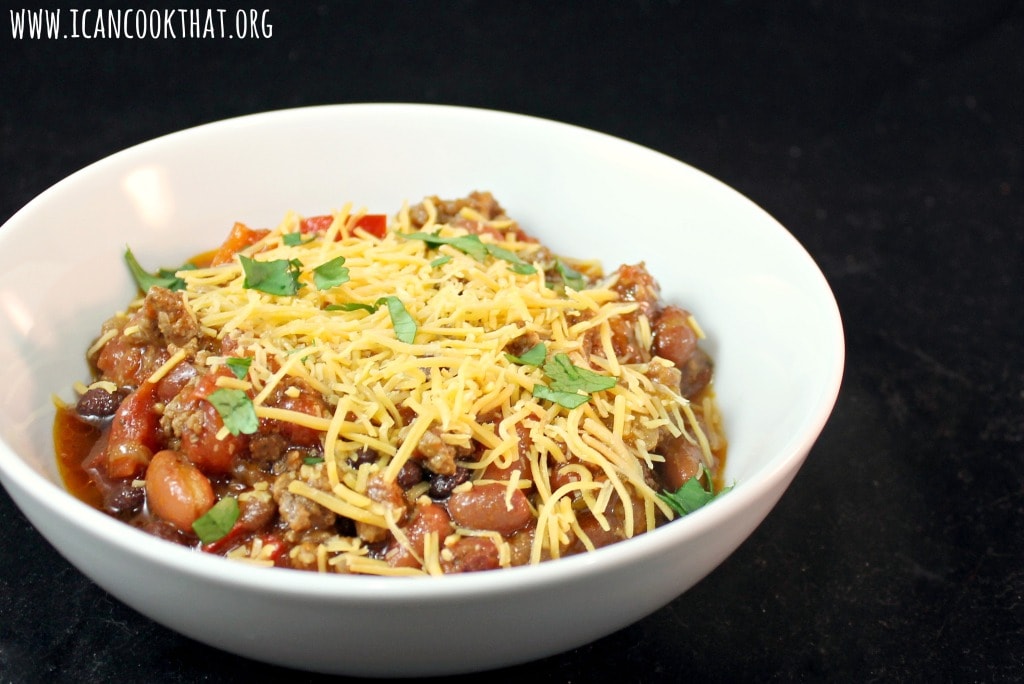 Slow Cooker Beef and Bean Chili