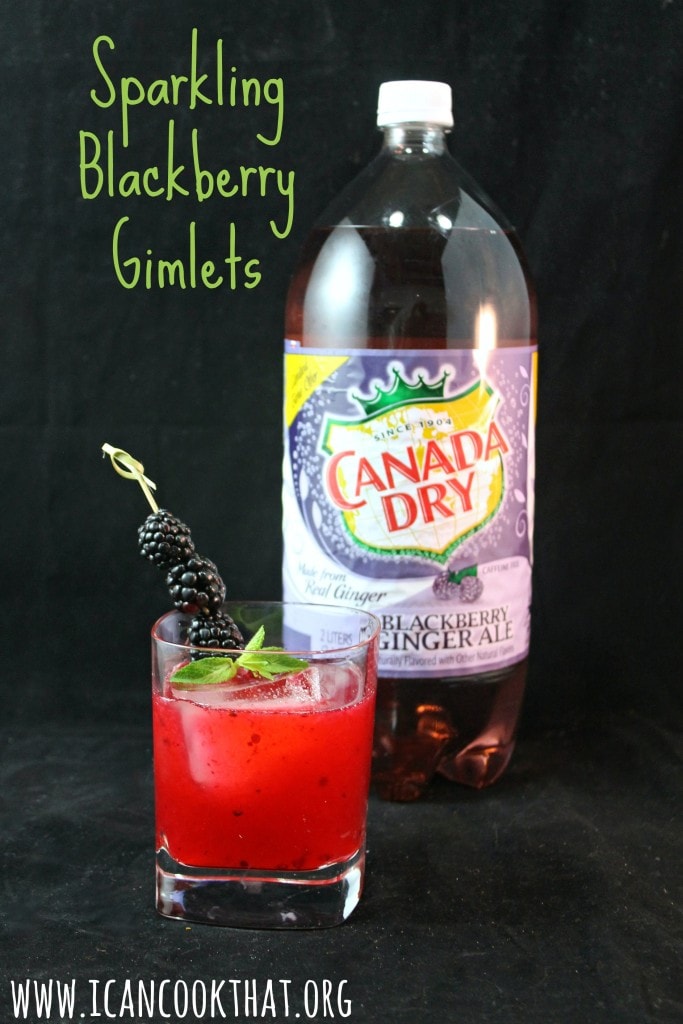 Sparkling Blackberry Gimlets Recipe BlackberryAffair I Can Cook That
