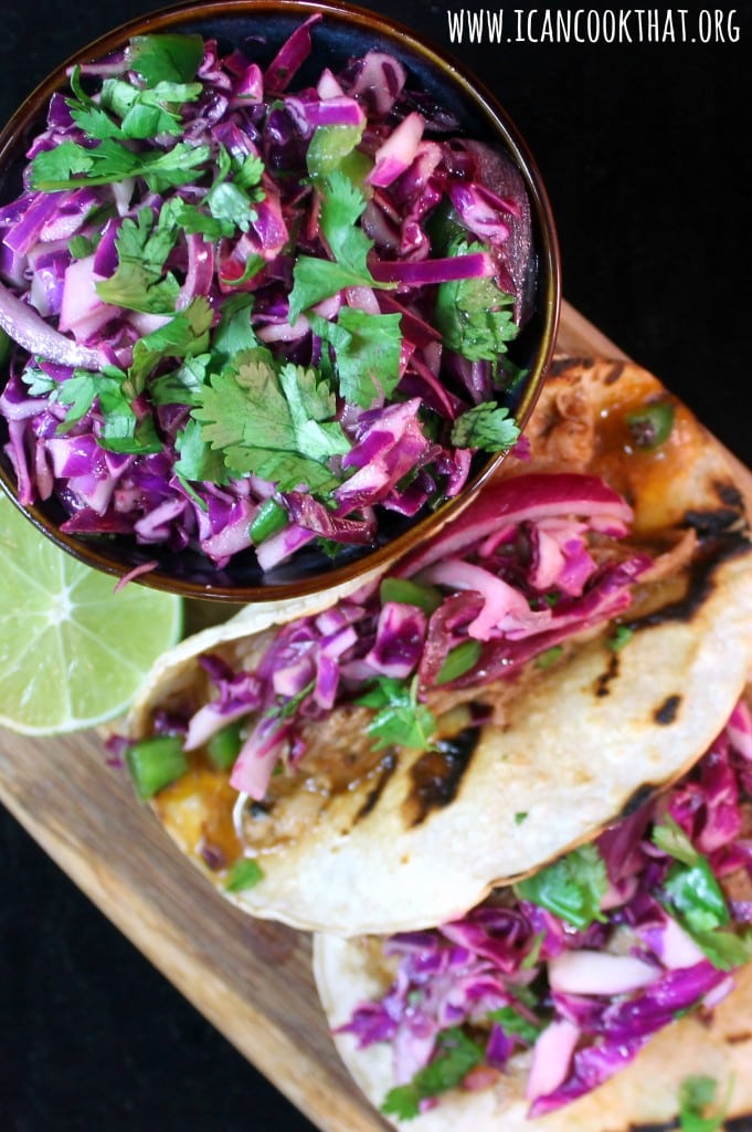 Pulled Pork Tacos with Jalapeno Slaw I Can Cook That