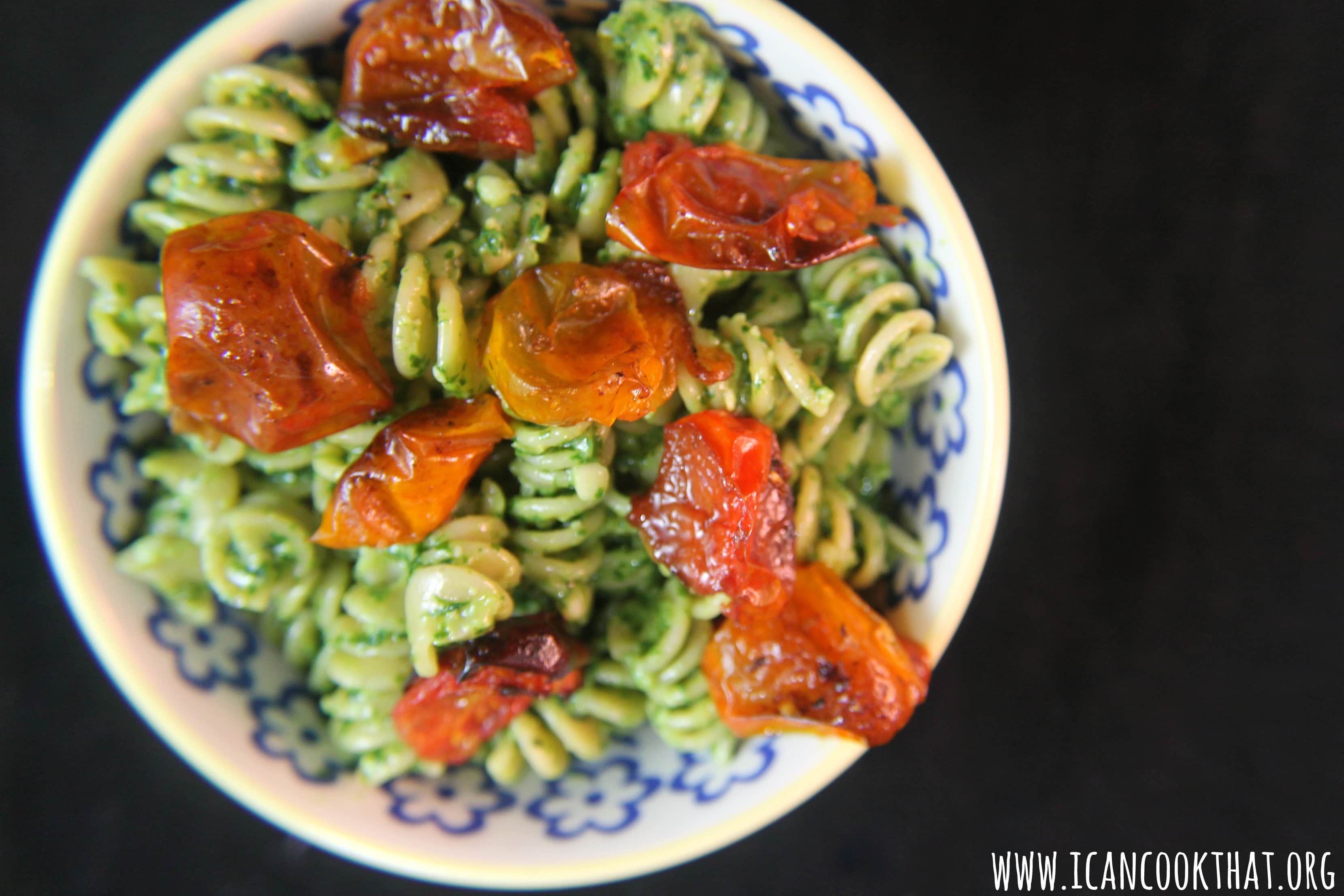 Roasted Tomato Pesto Pasta #DareToPair