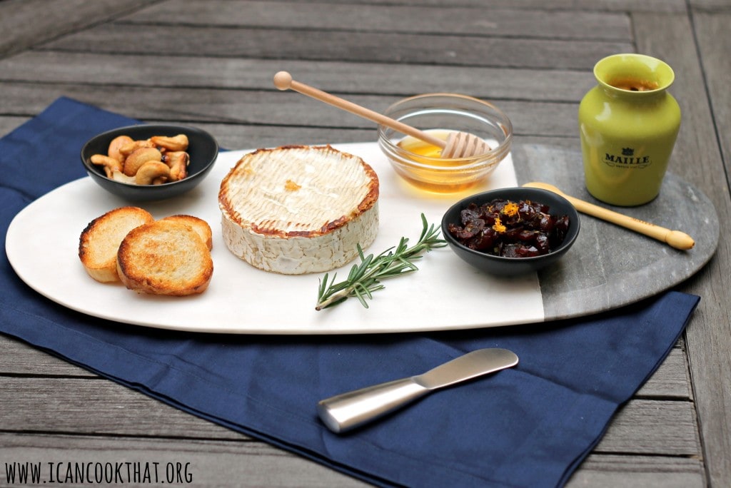 Grilled Camembert Cheese Plate