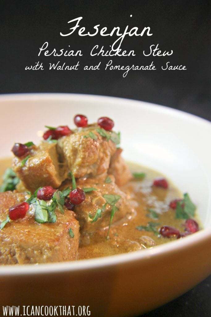 Fesenjan: Persian Chicken Stew with Walnut and Pomegranate Sauce
