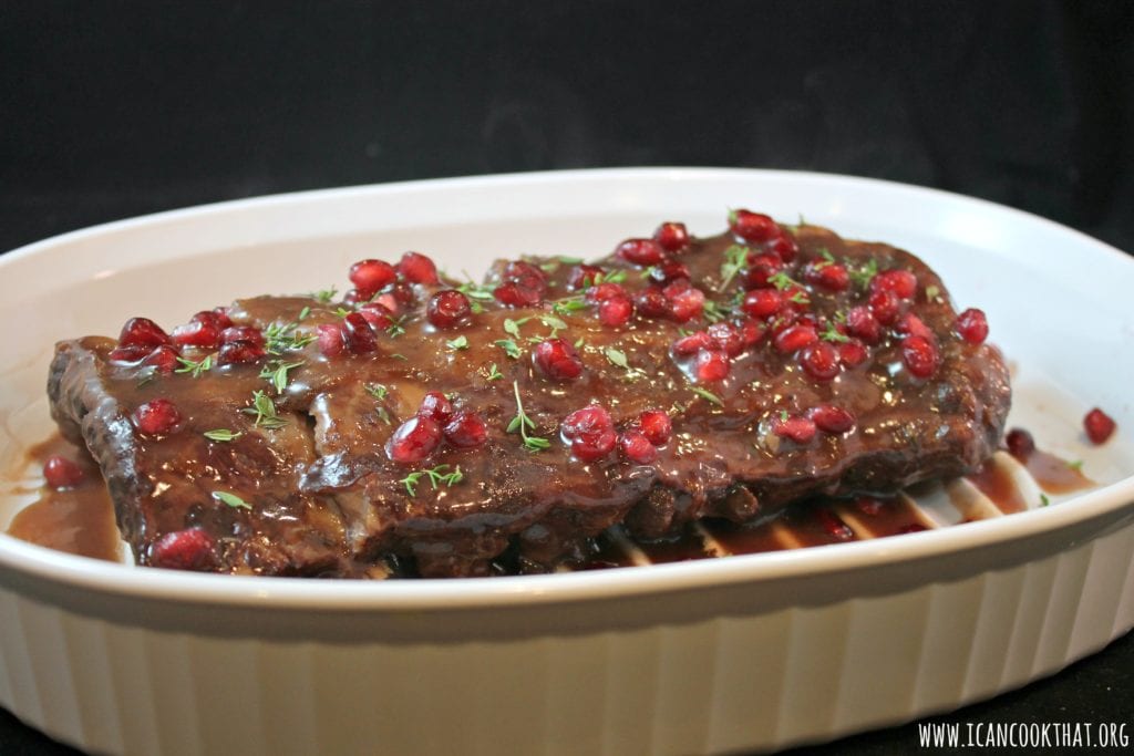 Slow Cooker Pomegranate Baby Back Ribs