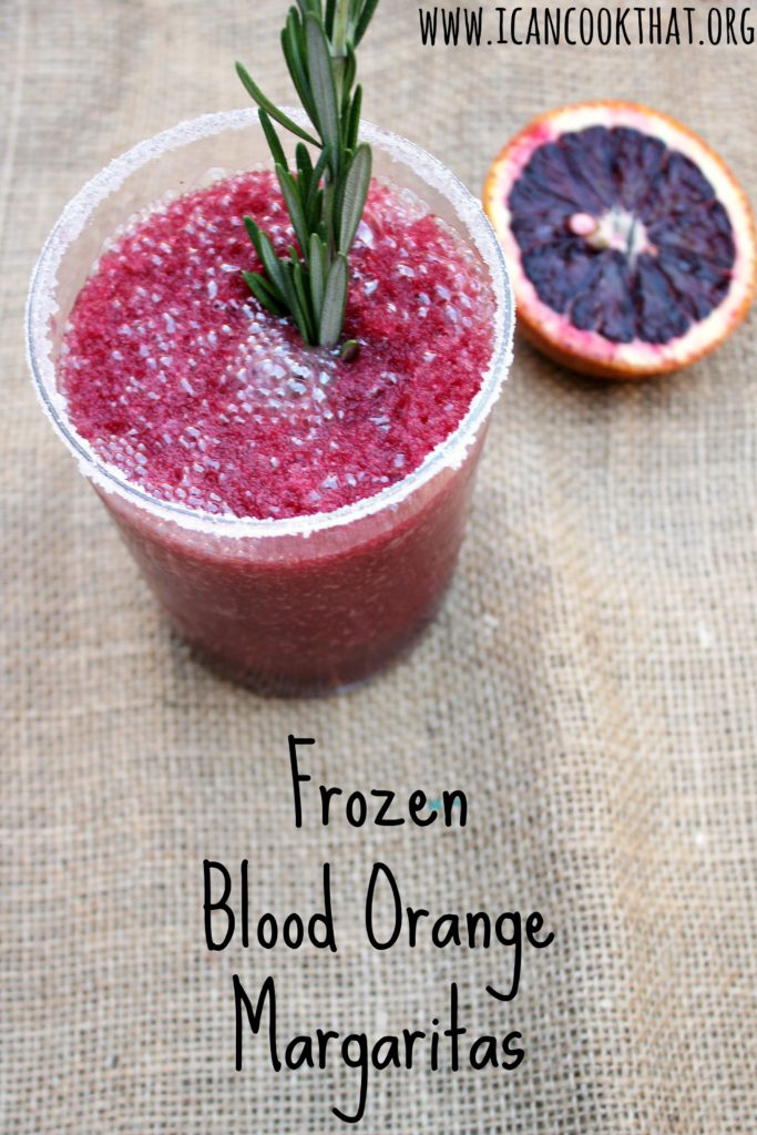Frozen Blood Orange Margaritas Recipe I Can Cook That