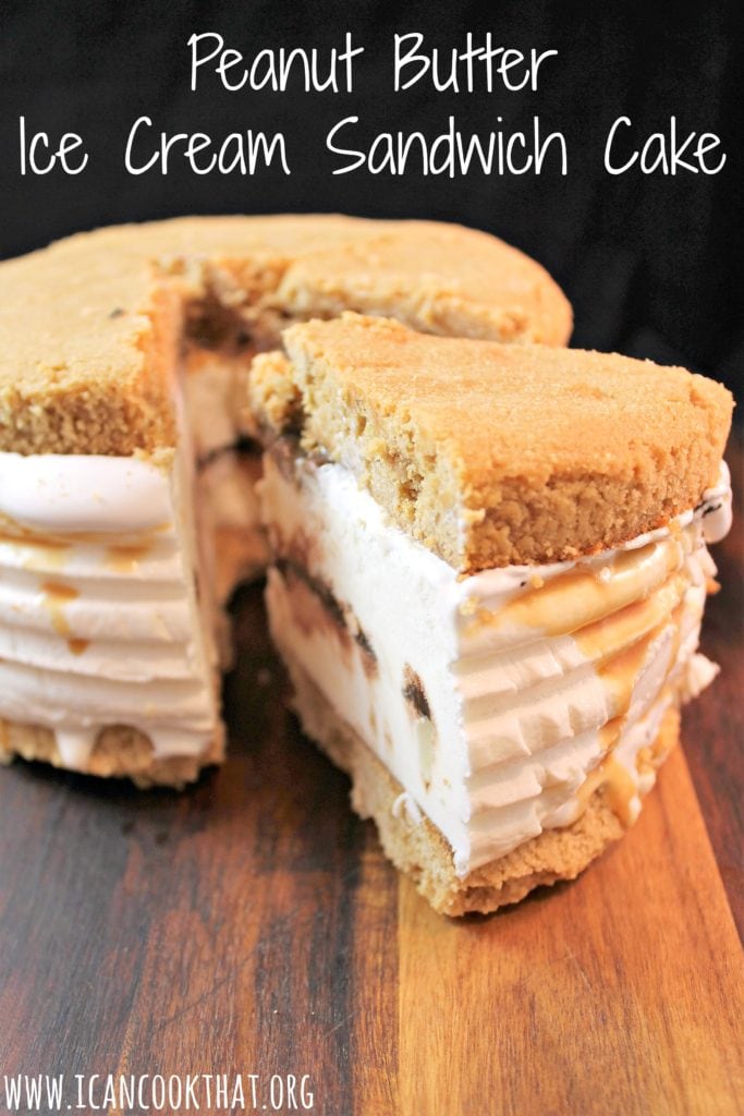 Peanut Butter Ice Cream Sandwich Cake