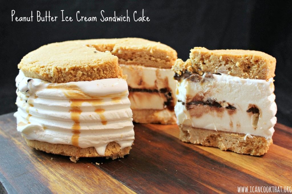 Peanut Butter Ice Cream Sandwich Cake