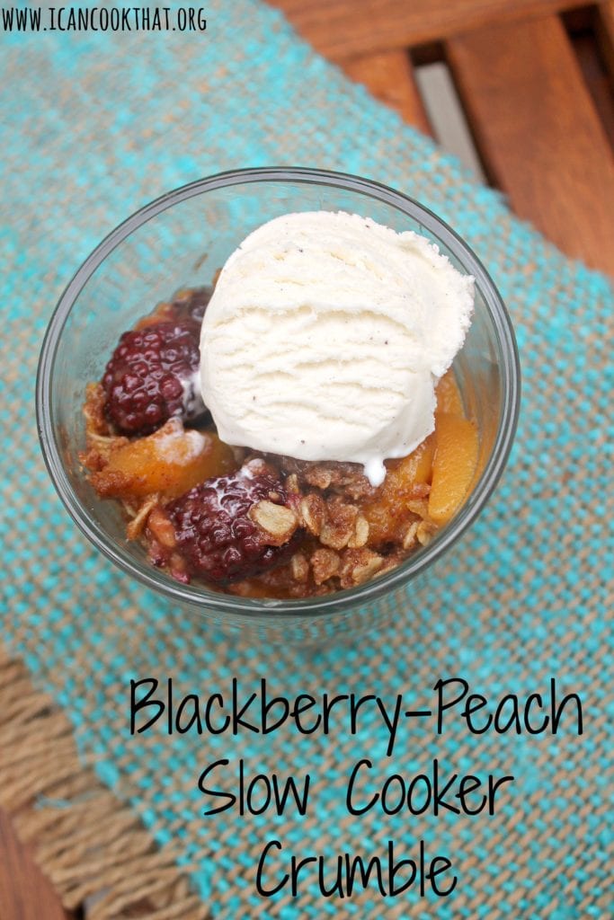 Blackberry-Peach Slow Cooker Crumble