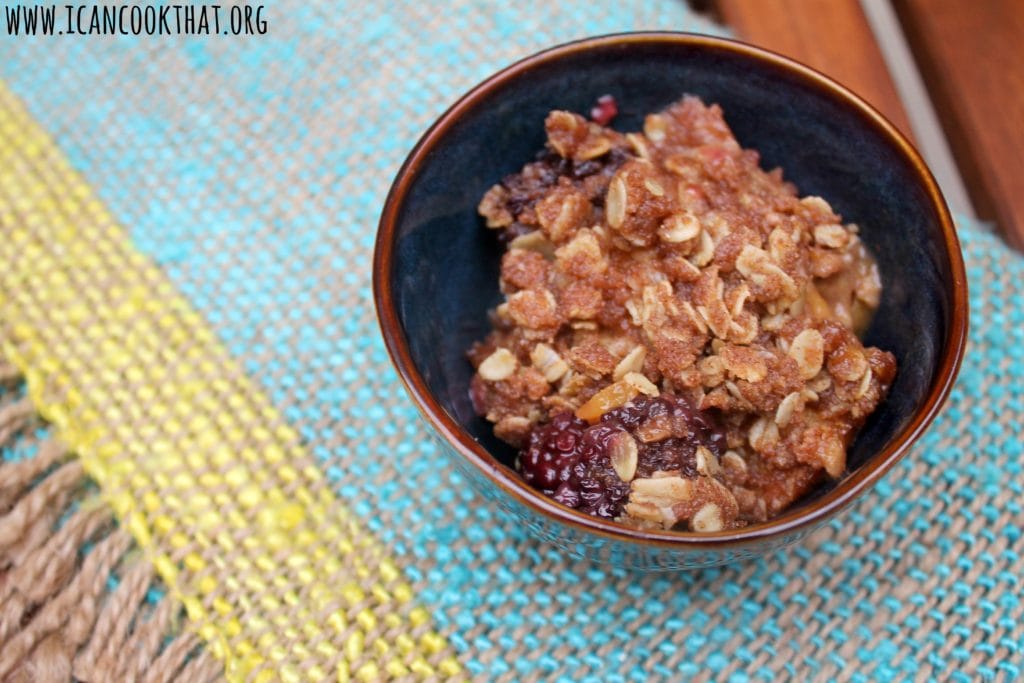 Blackberry-Peach Slow Cooker Crumble