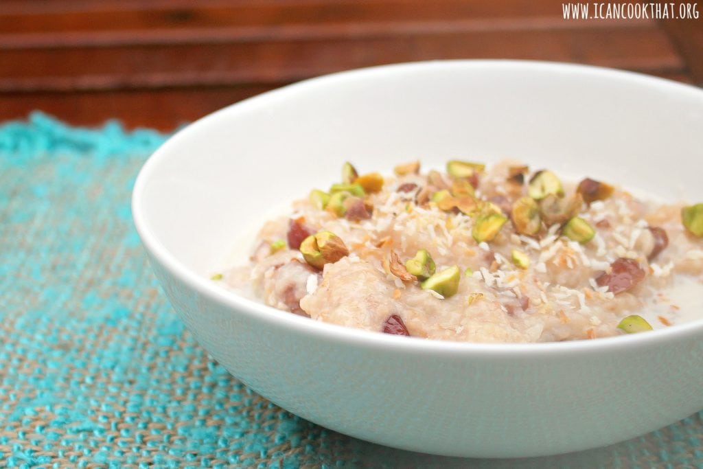 Slow Cooker Coconut Rice Pudding