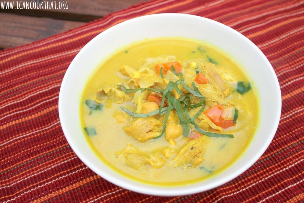 Turmeric Chicken and Chickpea Soup