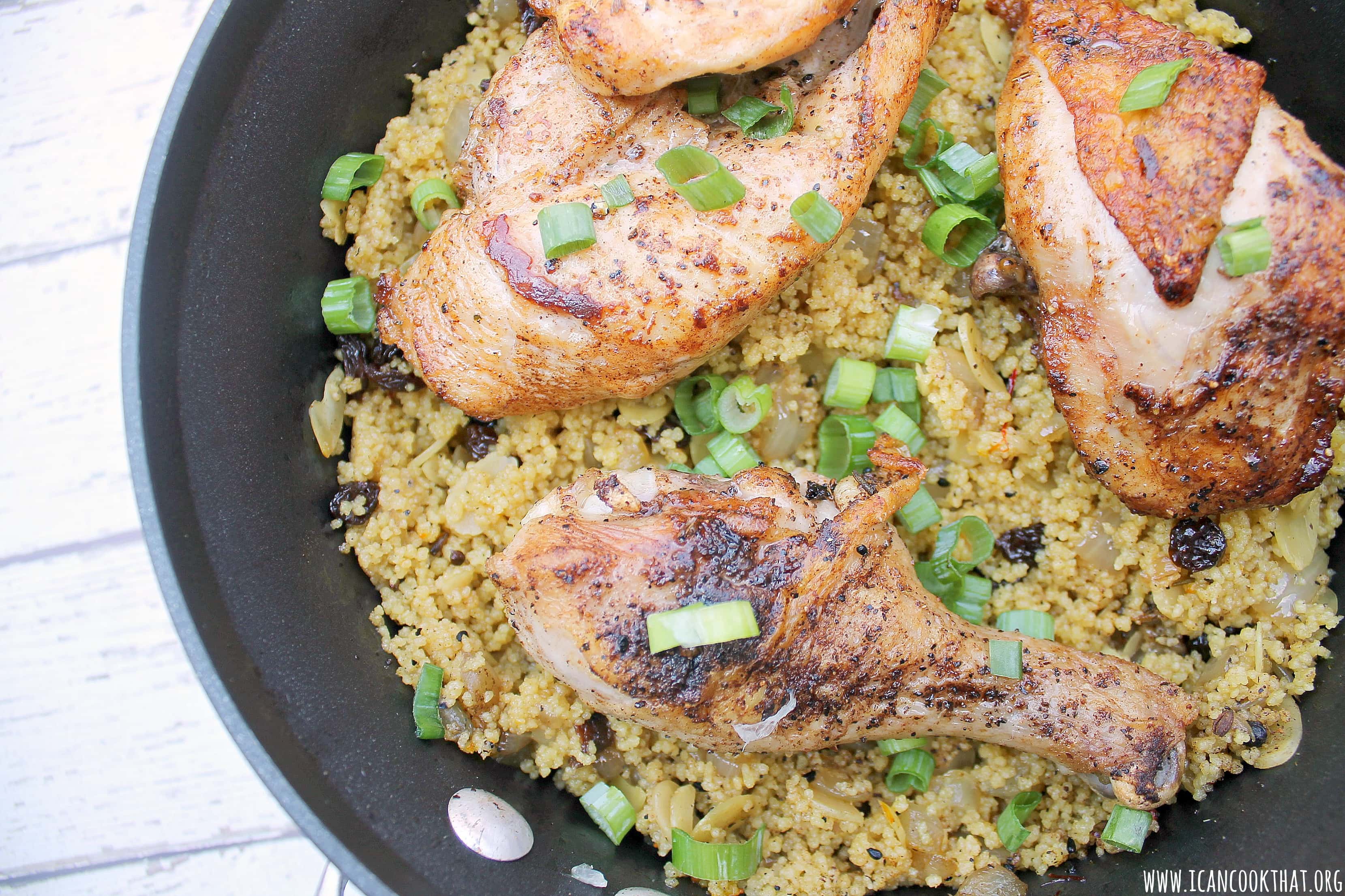 One Pot Moroccan Chicken with Couscous
