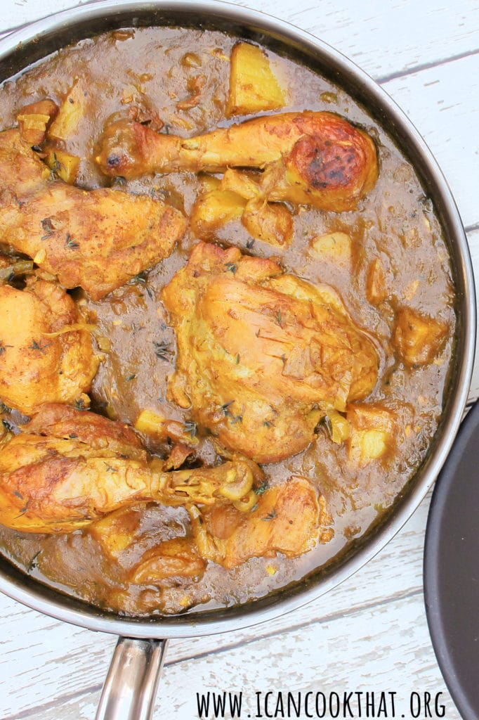 One Pot Jamaican Curry Chicken and Potatoes